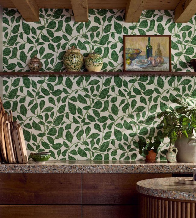 Sweet Bay Wallpaper - Forest - Scion - NSCW113268 - Morris Wallpaper