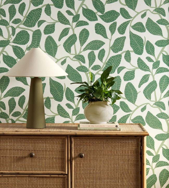 Sweet Bay Wallpaper - Forest - Scion - NSCW113268 - Morris Wallpaper