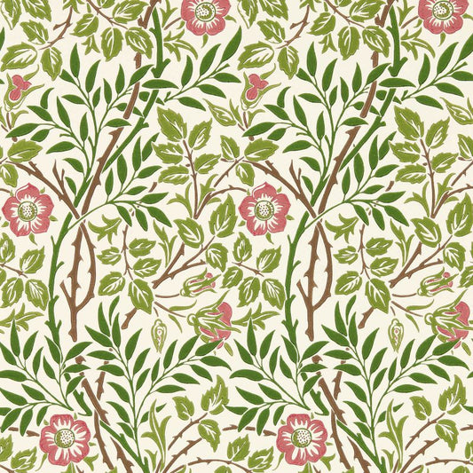Sweet Briar Wallpaper - Boughs/Rose - 217370 - Morris & Co