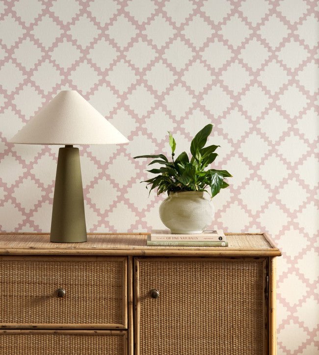 Swithland Wallpaper - Dusk Pink - Scion - NSCW113245 - Morris Wallpaper