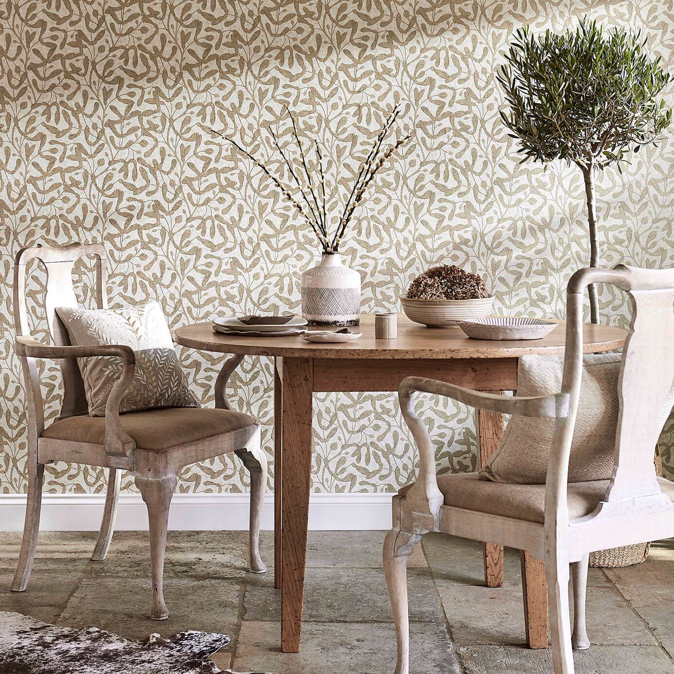 Sycamore Trail Wallpaper - Silver - Sanderson - DEBB216500 - Morris Wallpaper