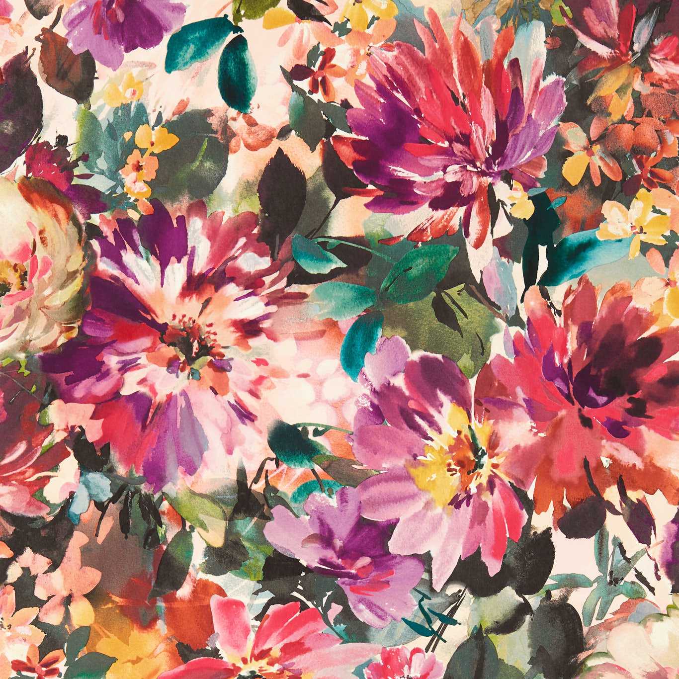 Tahiti Wallpaper - Fuchsia - Clarke & Clarke - W0145/02 - Morris Wallpaper