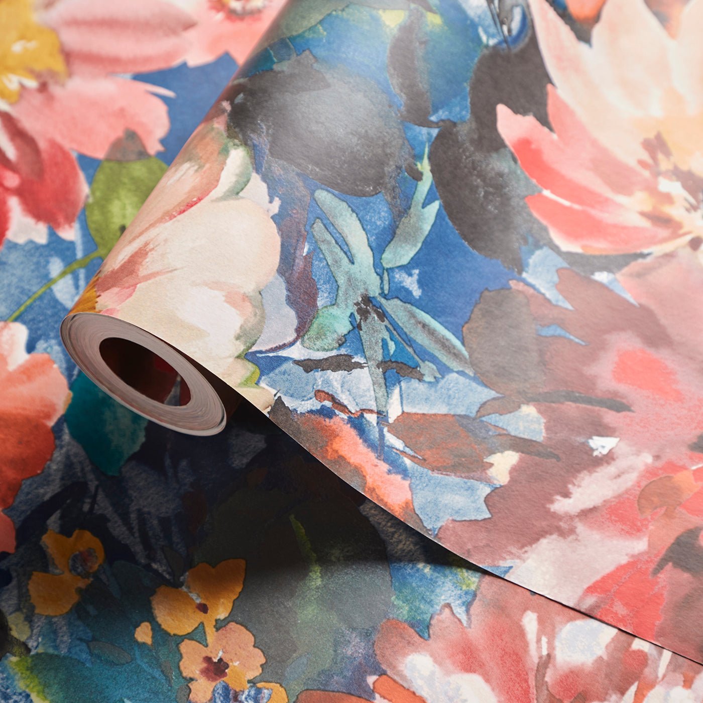 Tahiti Wallpaper - Midnight - Clarke & Clarke - W0145/03 - Morris Wallpaper