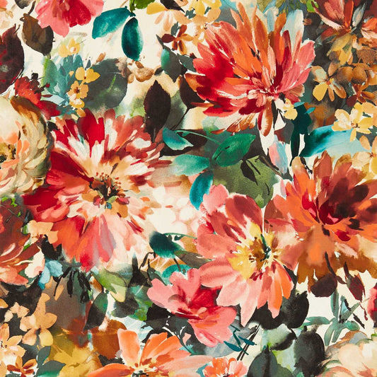 Tahiti Wallpaper - Rouge - Clarke & Clarke - W0145/04 - Morris Wallpaper