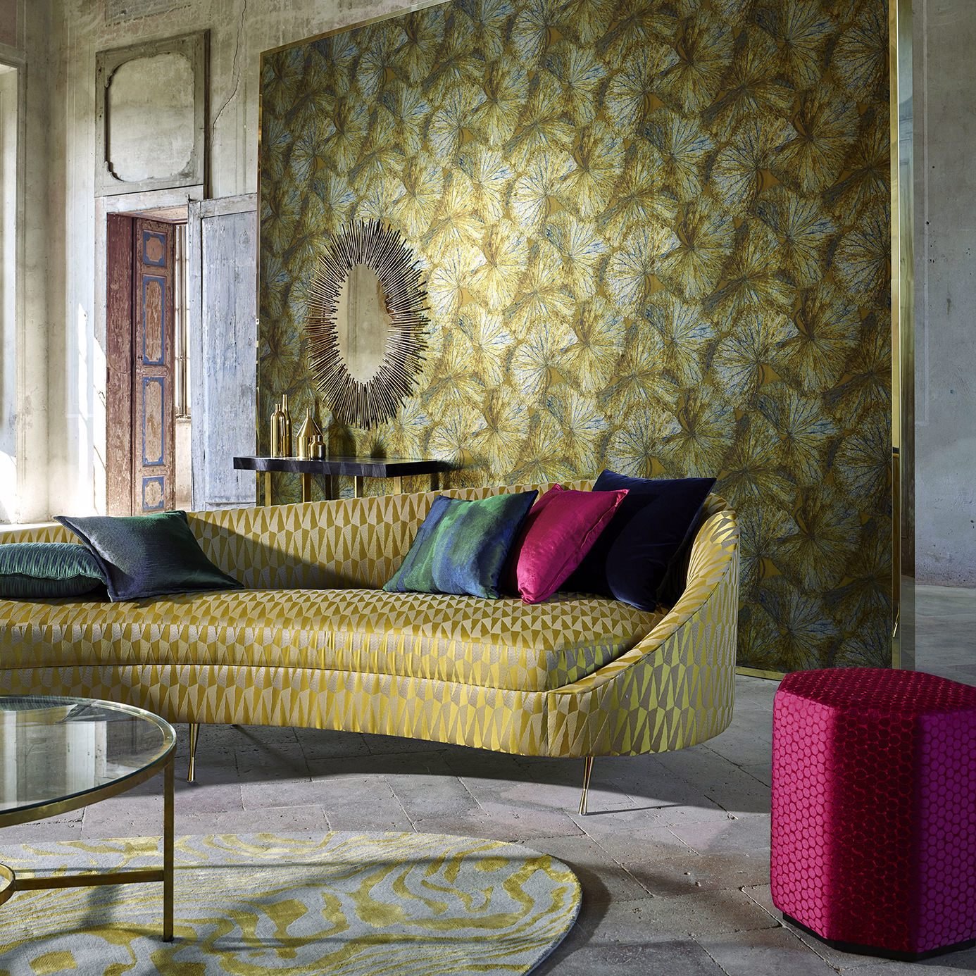 Taisho Deco Wallpaper - La Seine - Zoffany - ZTOT312751 - Morris Wallpaper