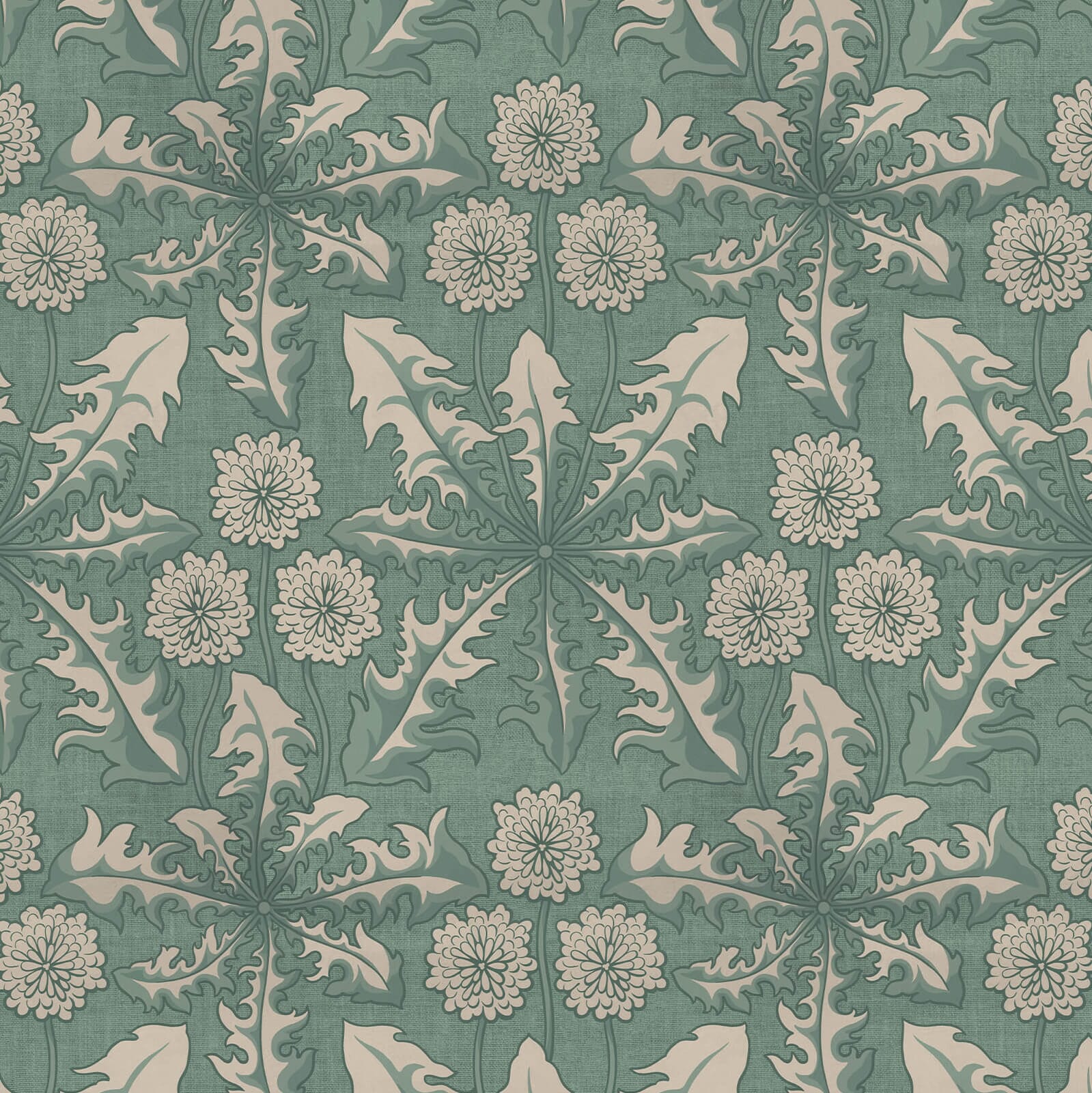 Taraxa Wallpaper - Euphorbia - House of Hackney - 1-WA-TXA-DI-EUP-XXX - Morris Wallpaper