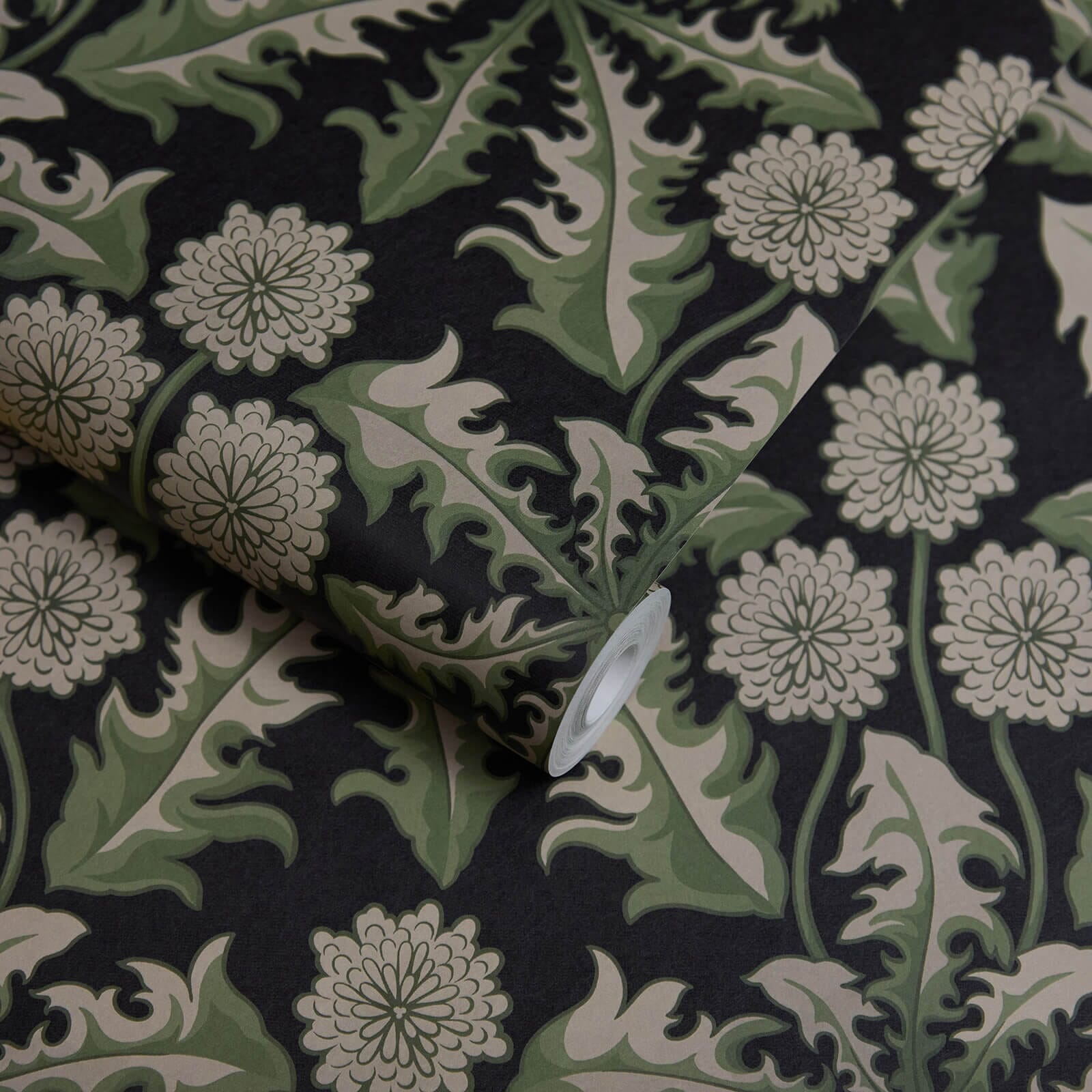 Taraxa Wallpaper - Noir - House of Hackney - 1-WA-TXA-DI-NOI-XXX - Morris Wallpaper