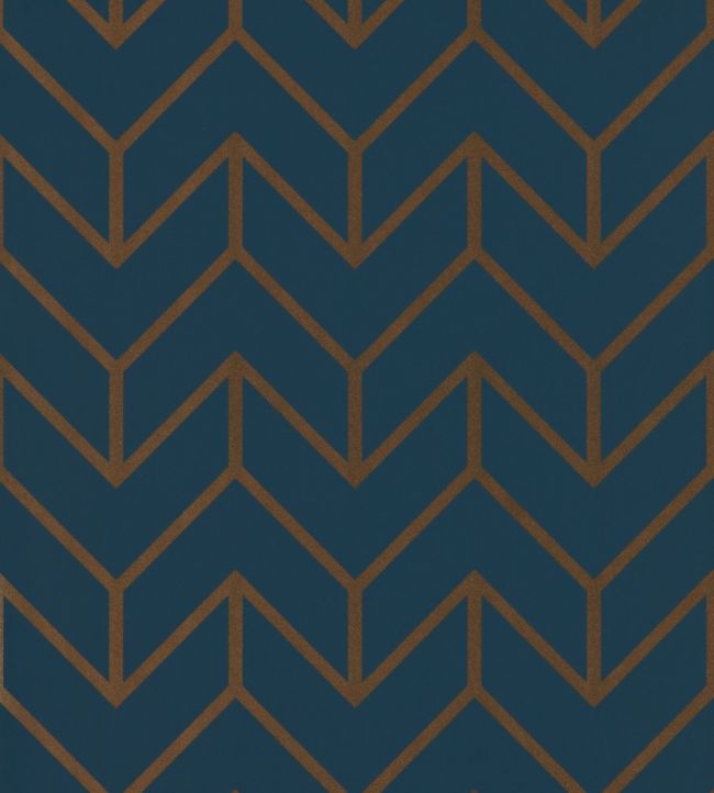 Tessellation Wallpaper - Marine/Copper - HMWF111986 - Harlequin - Morris Wallpaper