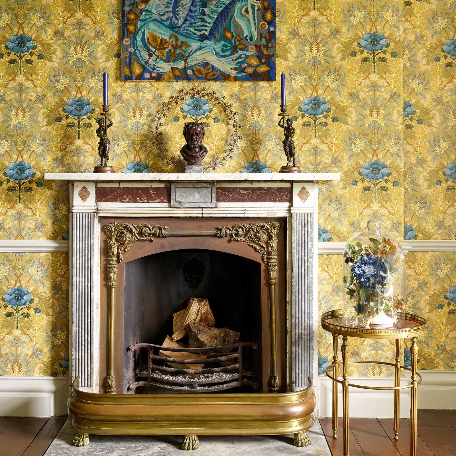 The Blue Rose Weeping Wallpaper - House of Hackney - 1 - WA - BRW - DI - AUO - XXX