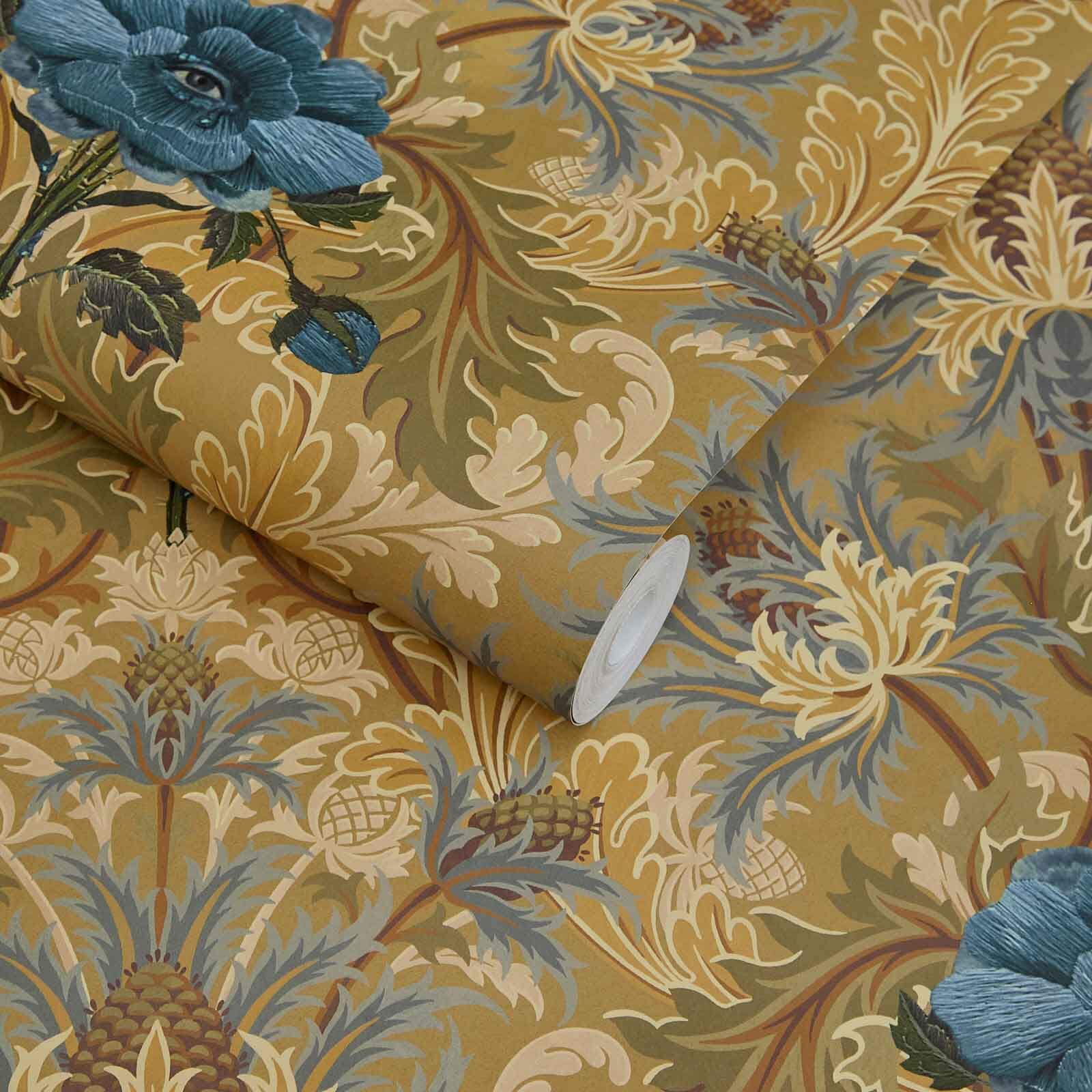 The Blue Rose Weeping Wallpaper - House of Hackney - 1 - WA - BRW - DI - AUO - XXX