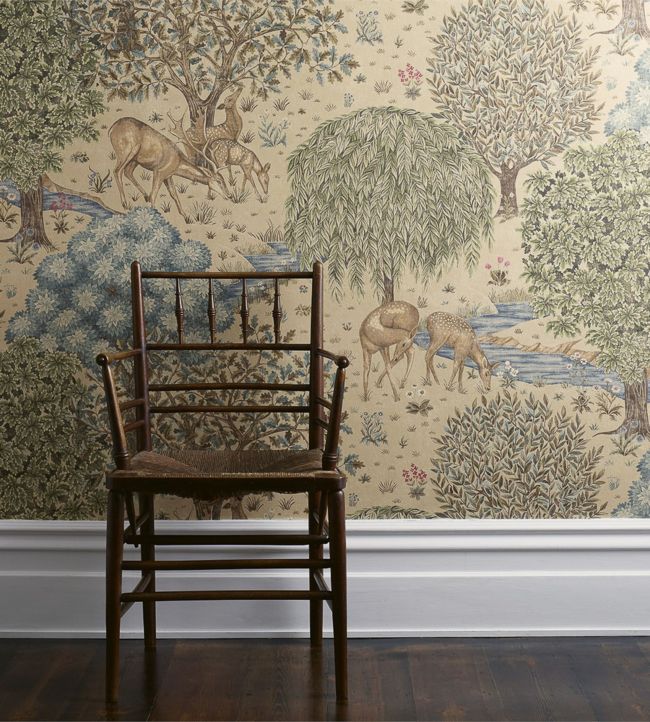 The Brook Wallpaper - Linen - 214888 - Morris & Co - Morris Wallpaper