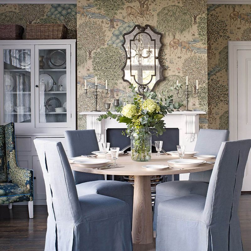 The Brook Wallpaper - Linen - Morris & Co - 216821 - Morris Wallpaper