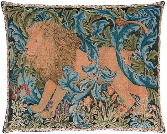 The Forest II Tapestry Cushion with Feather Filler - Hines - 395 - Morris Wallpaper