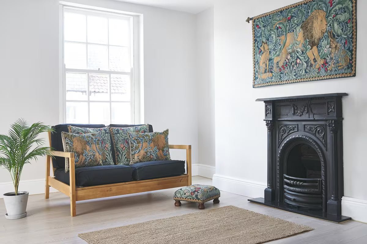 The Forest Loom Woven Tapestry - 74 x 117 cm - Requires Rod Size 3 - Hines of Oxford - LW879 - Morris Wallpaper