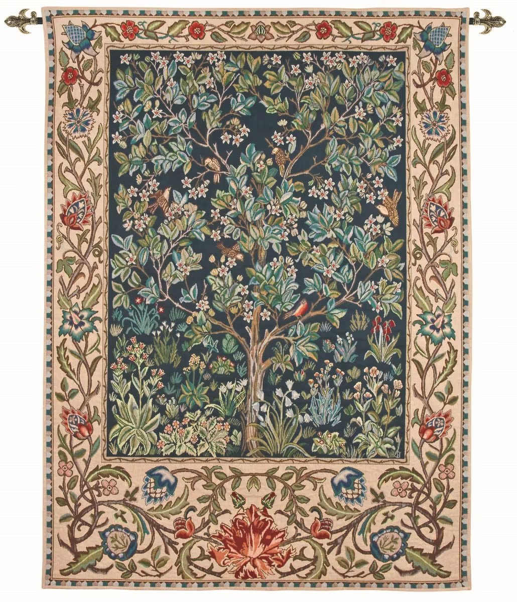 The Garden Loom Woven Tapestry - 236 x 175 cm - Requires Rod Size 5 - Hines of Oxford - LW884 - Morris Wallpaper