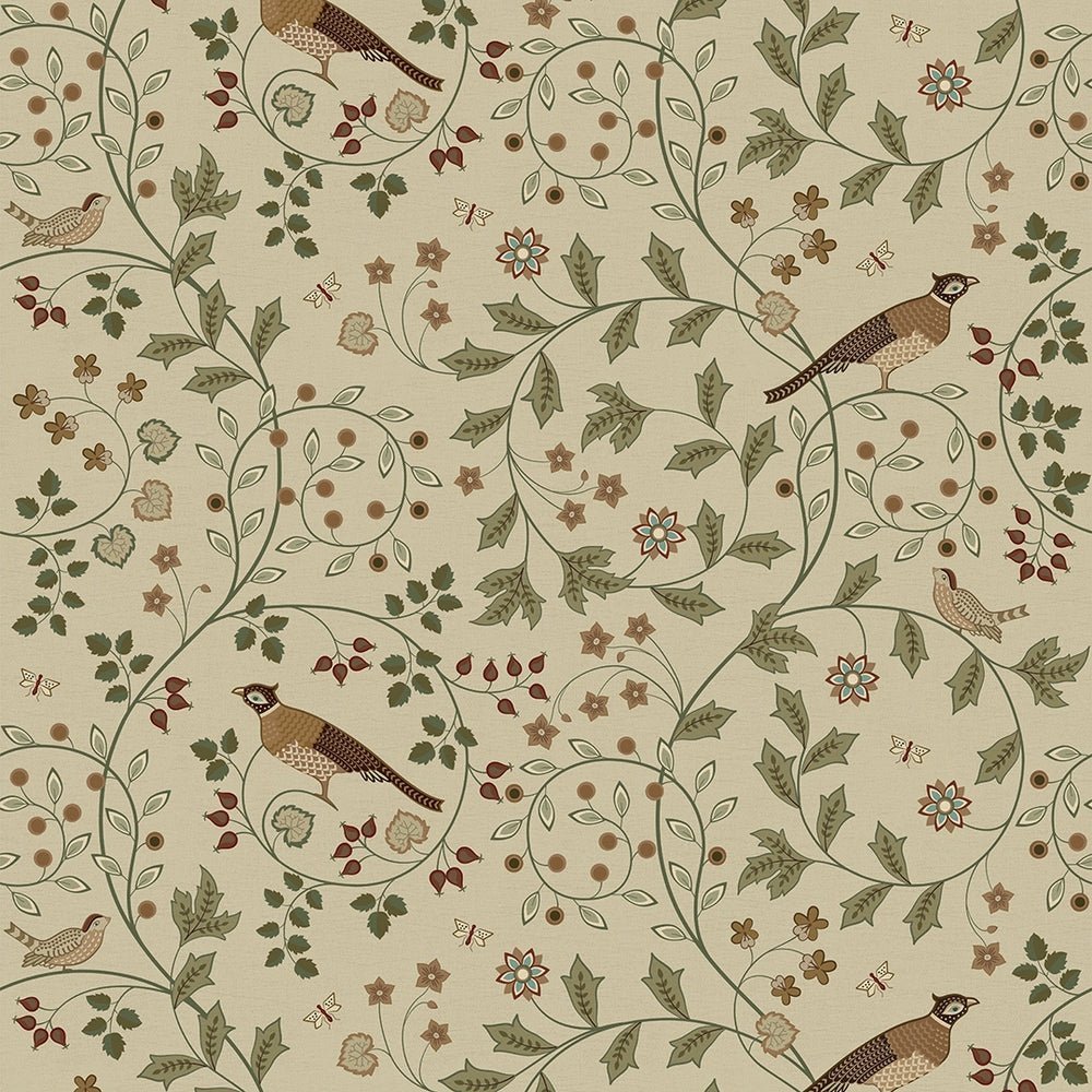 The Grand Estate Wallpaper - Rural Tones on Rich Cream - LAN100219 - Lucie Annabel - Premier Wallcovering