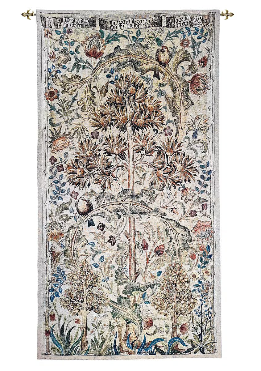 The Quince Tree Loom Woven Tapestry - 165 x 86 cm - Requires Rod Size 2 - Hines of Oxford - LW872 - Morris Wallpaper