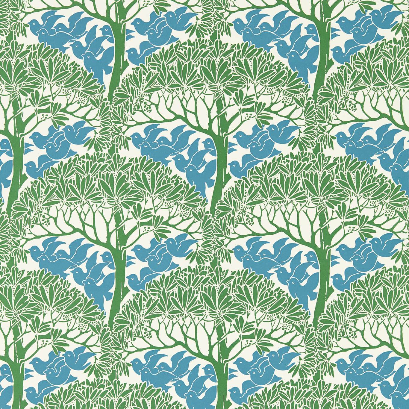 The Savaric Wallpaper - Garden Green - 217340 - Morris & Co