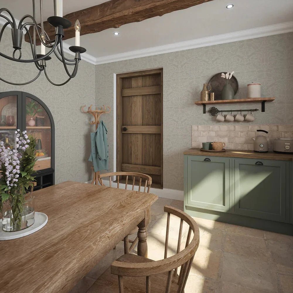 The Secret Squirrel Wallpaper - Stone - LAN100133 - Lucie Annabel - Premier Wallcovering