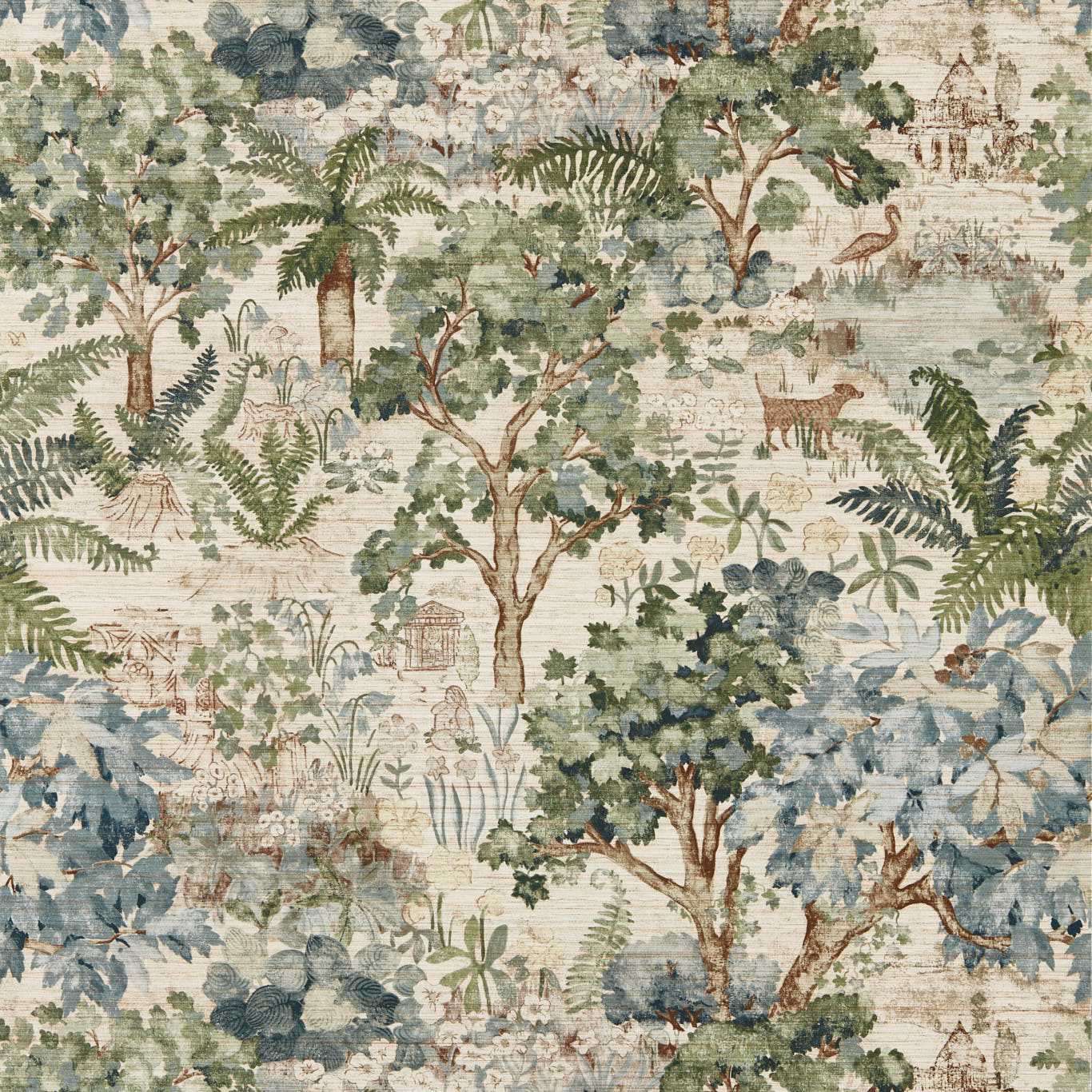 The Stumpery Wallpaper - Fern - Sanderson - DHIP217491 - Morris Wallpaper