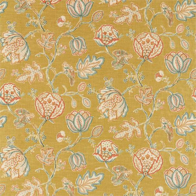 Theodosia Fabric - Saffron - Morris & Co - 226595 - Premier Wallcovering