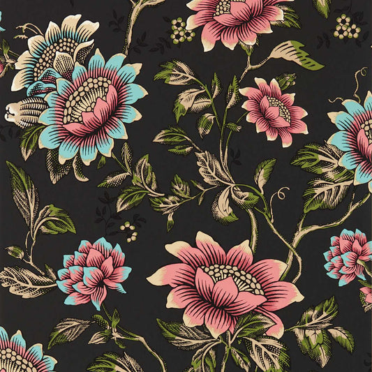 Tonquin Wallpaper - Noir - Clarke & Clarke - W0134/04 - Morris Wallpaper