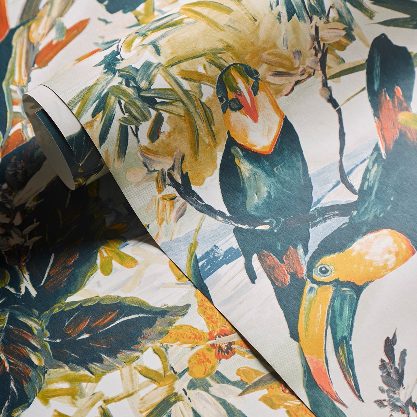 Toucan Wallpaper - Antique - Clarke & Clarke - W0146/01