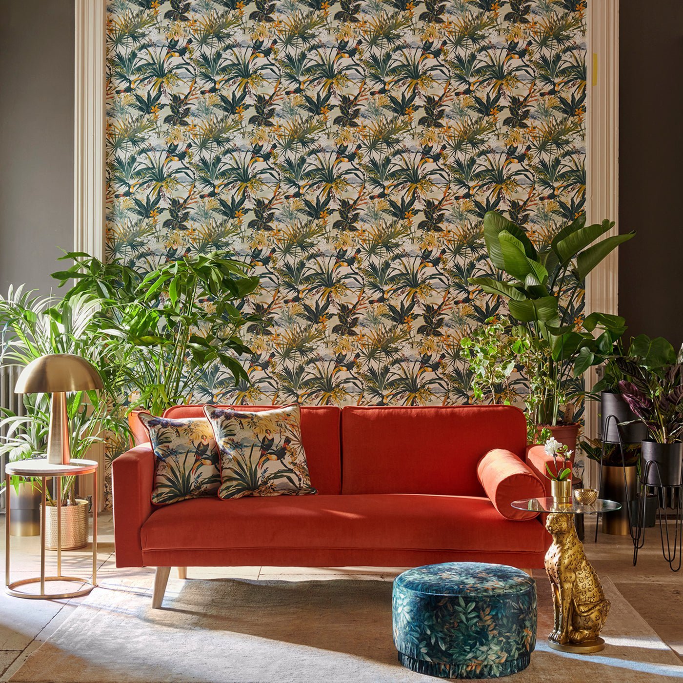Toucan Wallpaper - Antique - Clarke & Clarke - W0146/01