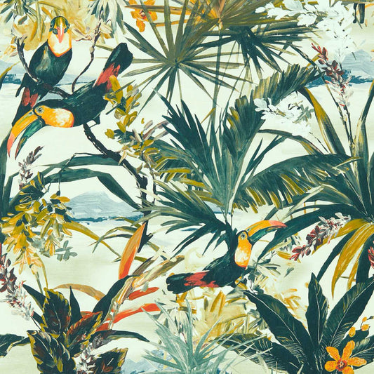 Toucan Wallpaper - Antique - Clarke & Clarke - W0146/01
