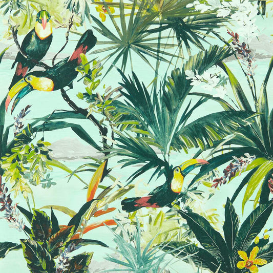 Toucan Wallpaper - Sky - Clarke & Clarke - W0146/03