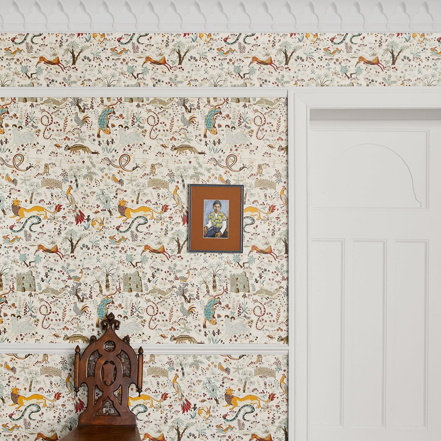 Trematonia Wallpaper - Ecru - House of Hackney - 1-WA-TRE-DI-ECR-XXX - Morris Wallpaper