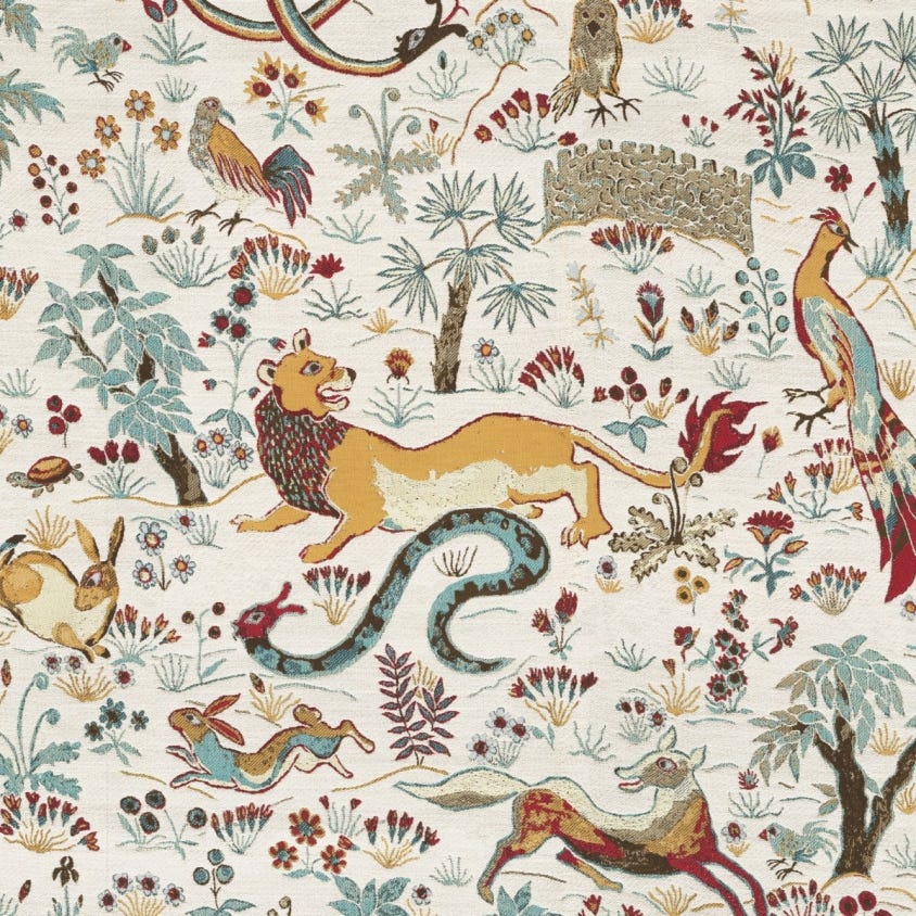 Trematonia Wallpaper - Ecru - House of Hackney - 1-WA-TRE-DI-ECR-XXX - Morris Wallpaper