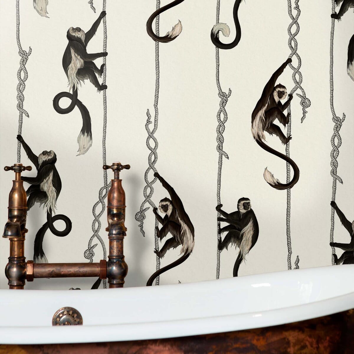 Troop Wallpaper - Birch - House of Hackney - 1-WA-TRO-DI-BIR-XXX - Morris Wallpaper