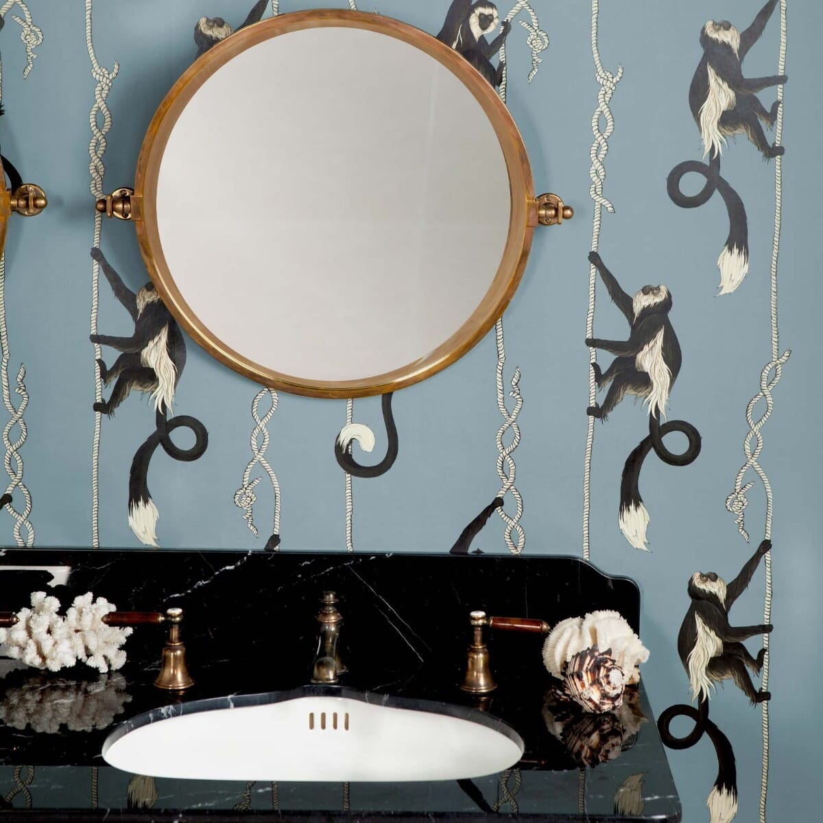 Troop Wallpaper - Dusk - House of Hackney - 1-WA-TRO-DI-DUS-XXX - Morris Wallpaper