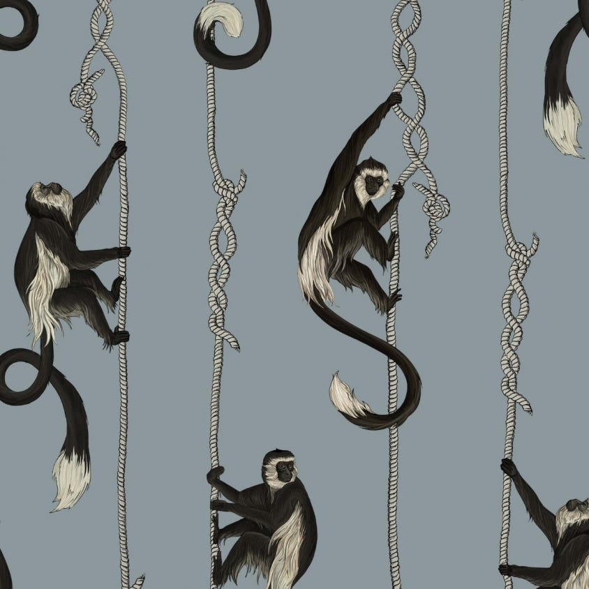 Troop Wallpaper - Dusk - House of Hackney - 1-WA-TRO-DI-DUS-XXX - Morris Wallpaper