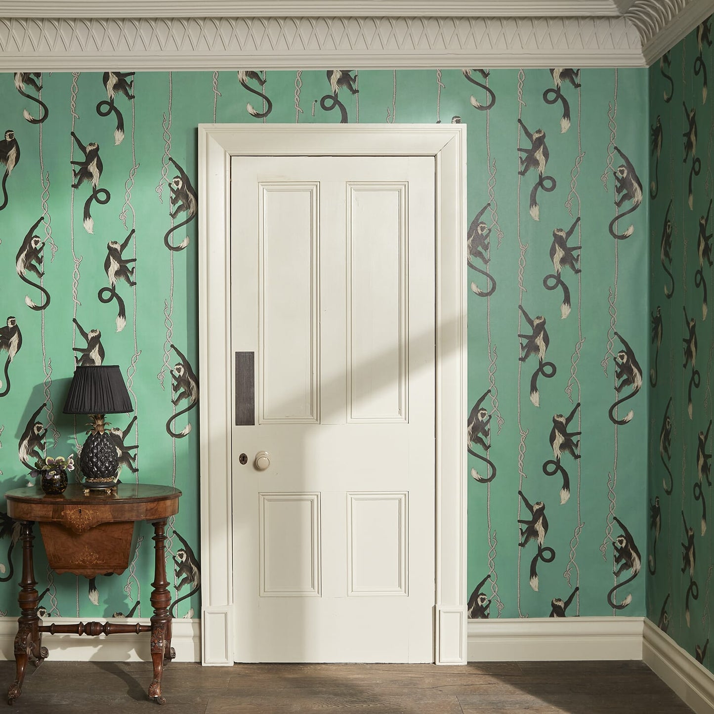 Troop Wallpaper - Parakeet-Green - House of Hackney - 1-WA-TRO-DI-GRN-XXX - Morris Wallpaper