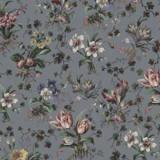 Tulipa Wallpaper - Pewter - House of Hackney - 1-WA-TUL-DI-PEW-XXX - Morris Wallpaper