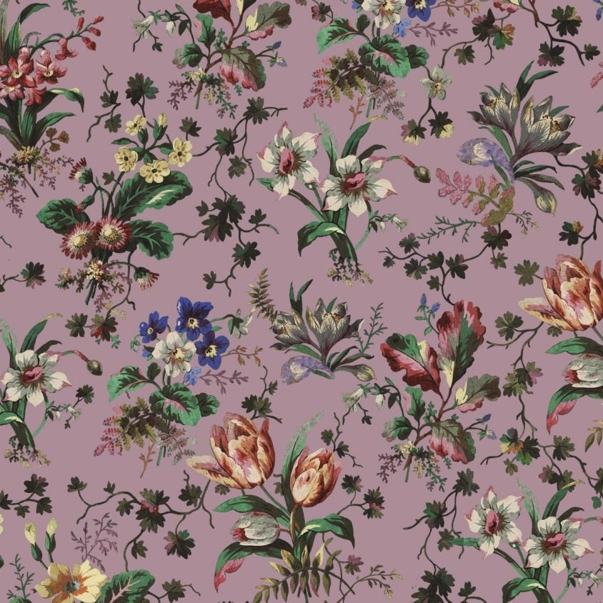 Tulipa Wallpaper - Tourmaline - House of Hackney - 1-WA-TUL-DI-TOU-XXX - Morris Wallpaper