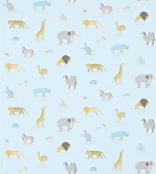 Two by Two Wallpaper - Powder Blue - DLIT214044 - Sanderson - Morris Wallpaper