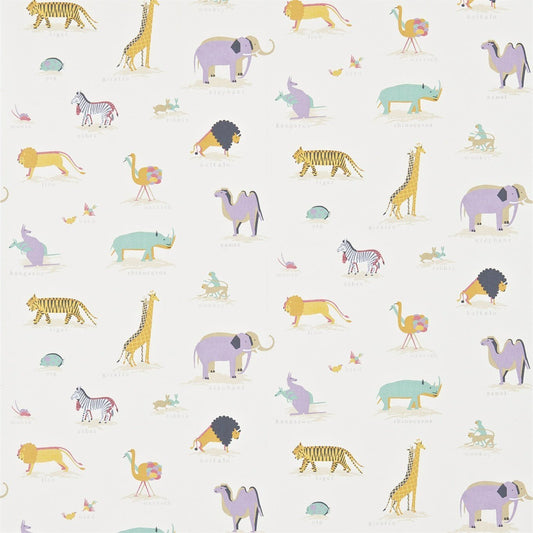 Two by Two Wallpaper - Vintage/Multi - Sanderson - DLIT214043