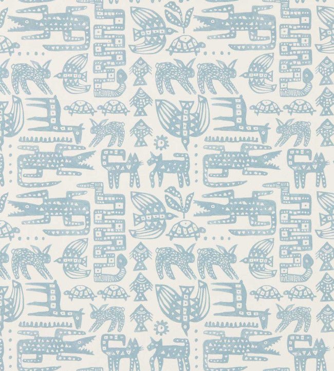Twycross Wallpaper - Coast Blue - Scion - NSCW113288 - Morris Wallpaper