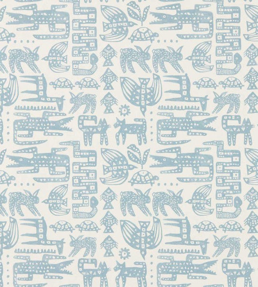 Twycross Wallpaper - Coast Blue - Scion - NSCW113288 - Morris Wallpaper