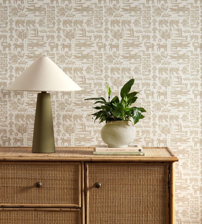 Twycross Wallpaper - Linen - Scion - NSCW113290 - Morris Wallpaper