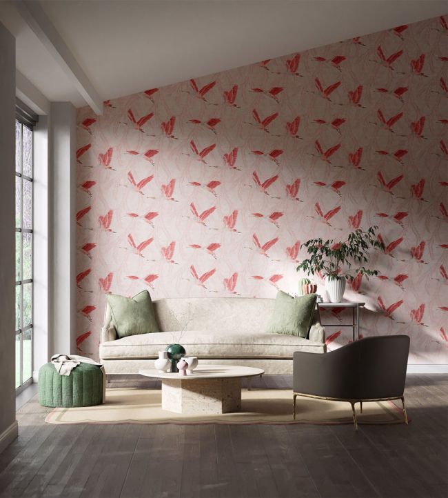 Valentina Wallpaper - Blush/Blossom - HDHW112911 - Harlequin - Morris Wallpaper