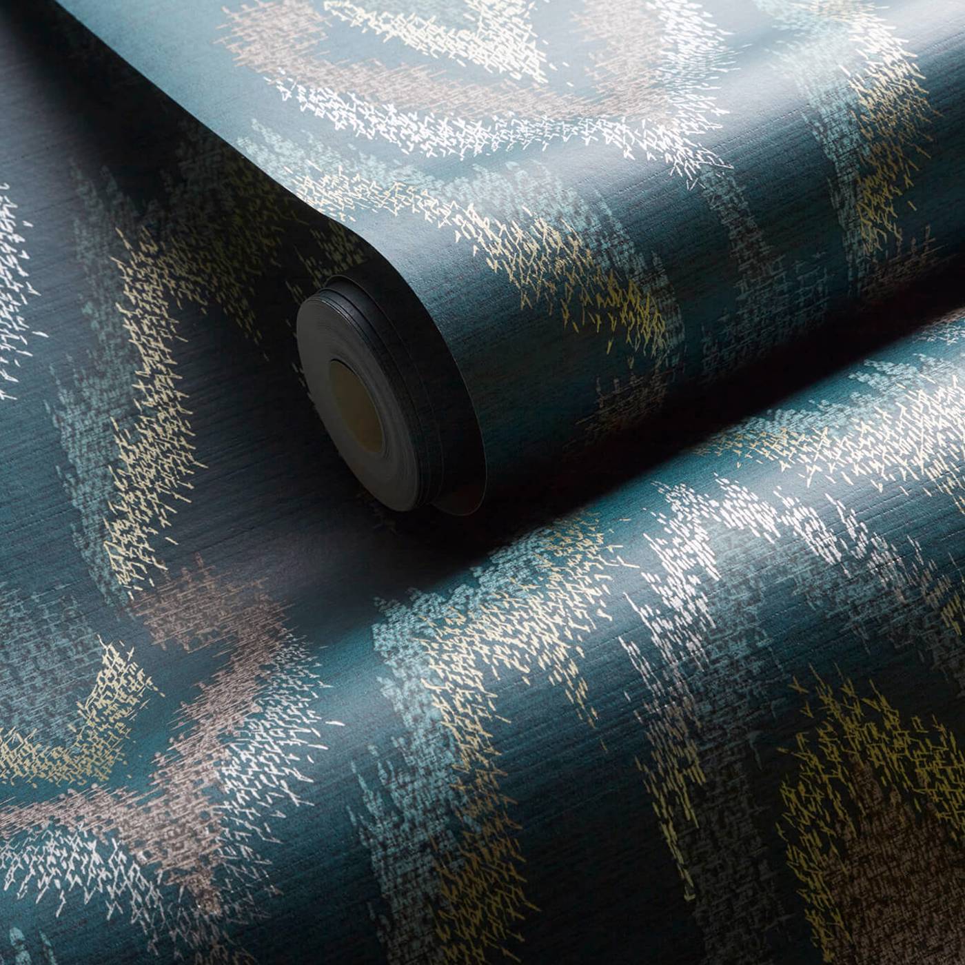 Velluto Wallpaper - Teal - Clarke & Clarke - W0170/03 - Morris Wallpaper