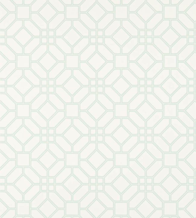 Veranda Trellis Wallpaper - Duck Egg - ZWOO311342 - Zoffany - Morris Wallpaper