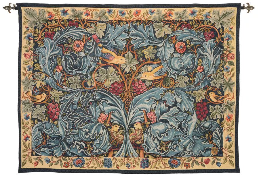 Vine & Acanthus Loom Woven Tapestry - 175 x 264 cm - Requires Rod Size 6 - Hines of Oxford - LW865.4 - Morris Wallpaper