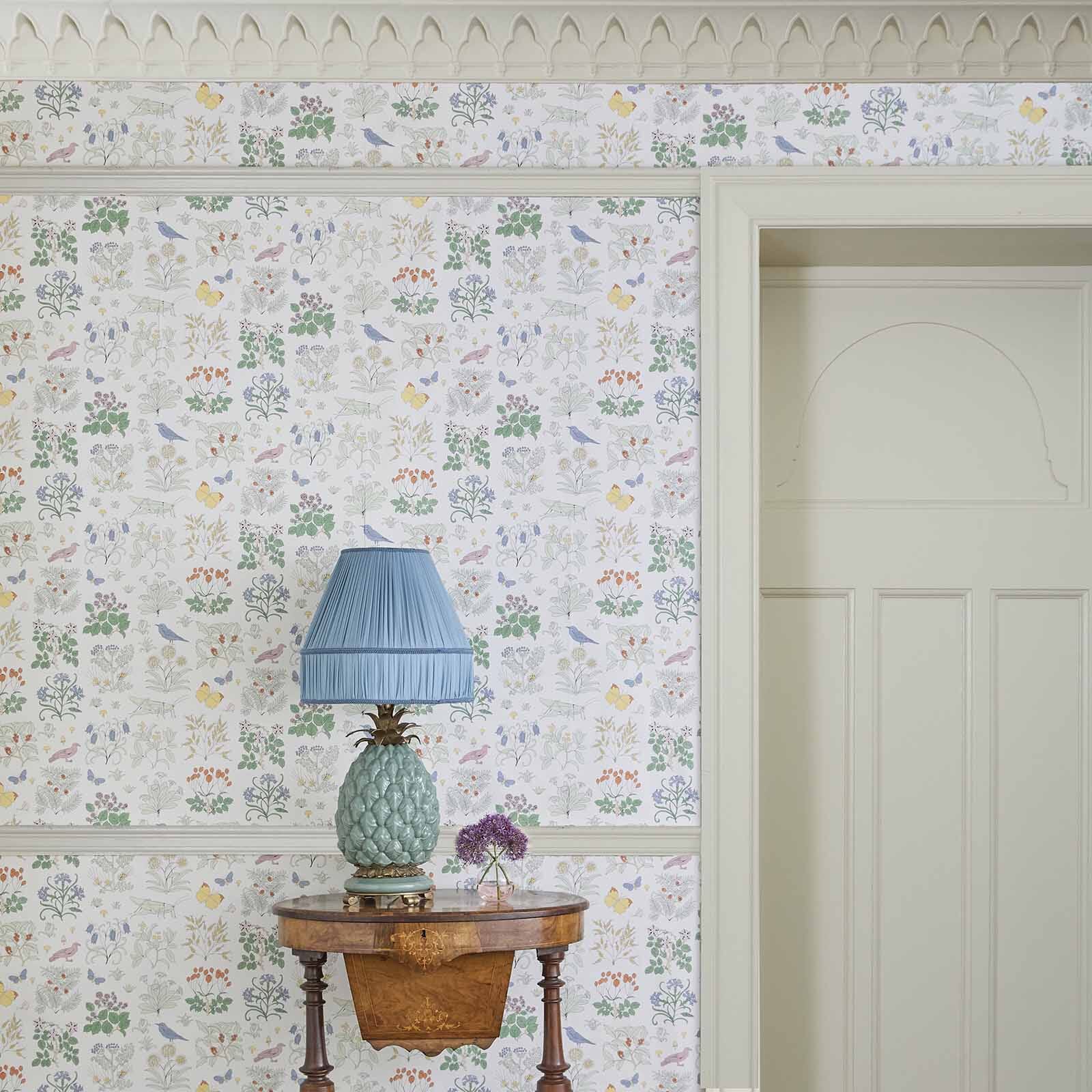 Voysey's Garden Wallpaper - Off-White - House of Hackney - 6-WA-VOY-DI-WHT-XXX - Morris Wallpaper