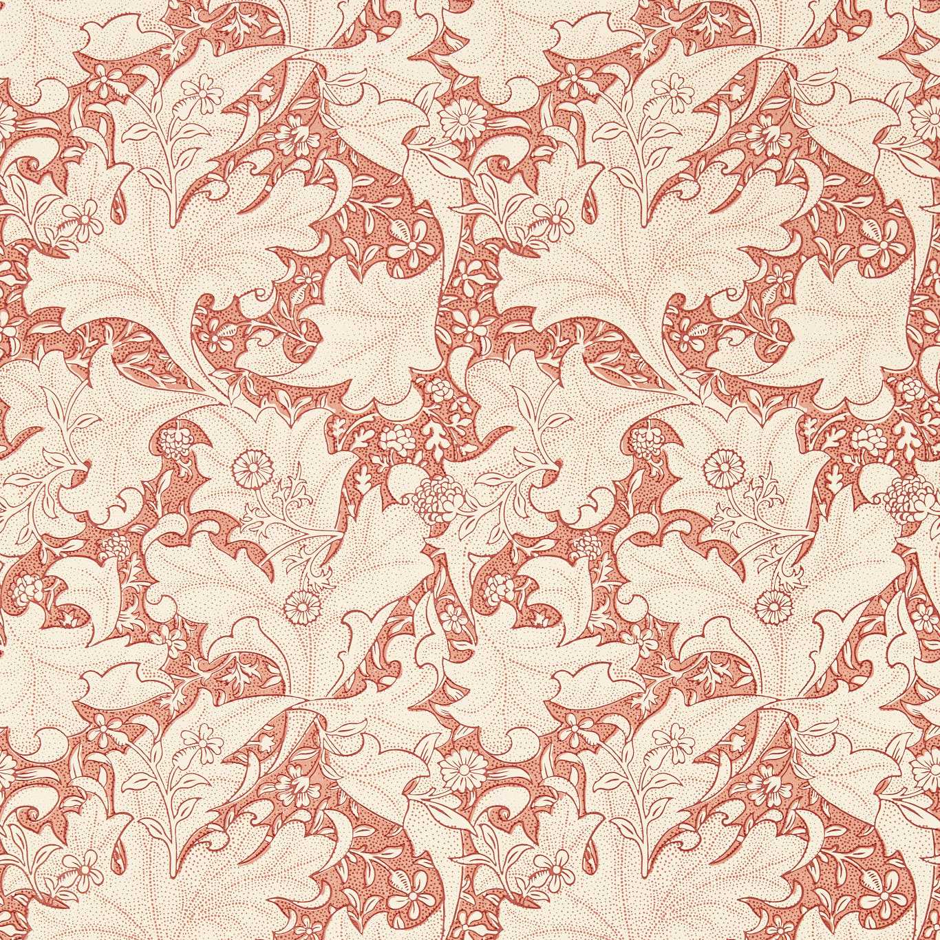 Wallflower Wallpaper - Chrysanthemum Pink - 217188 - Morris & Co