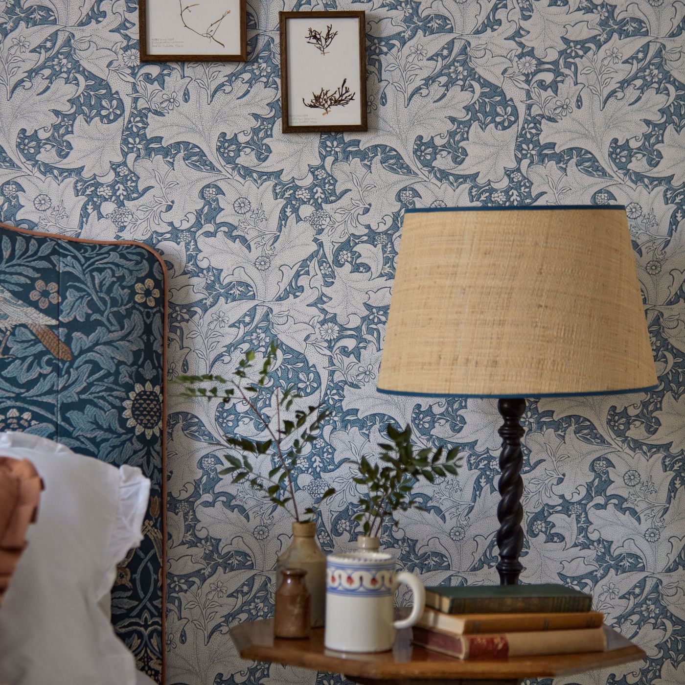 Wallflower Wallpaper - Woad Blue - 217187 - Morris & Co